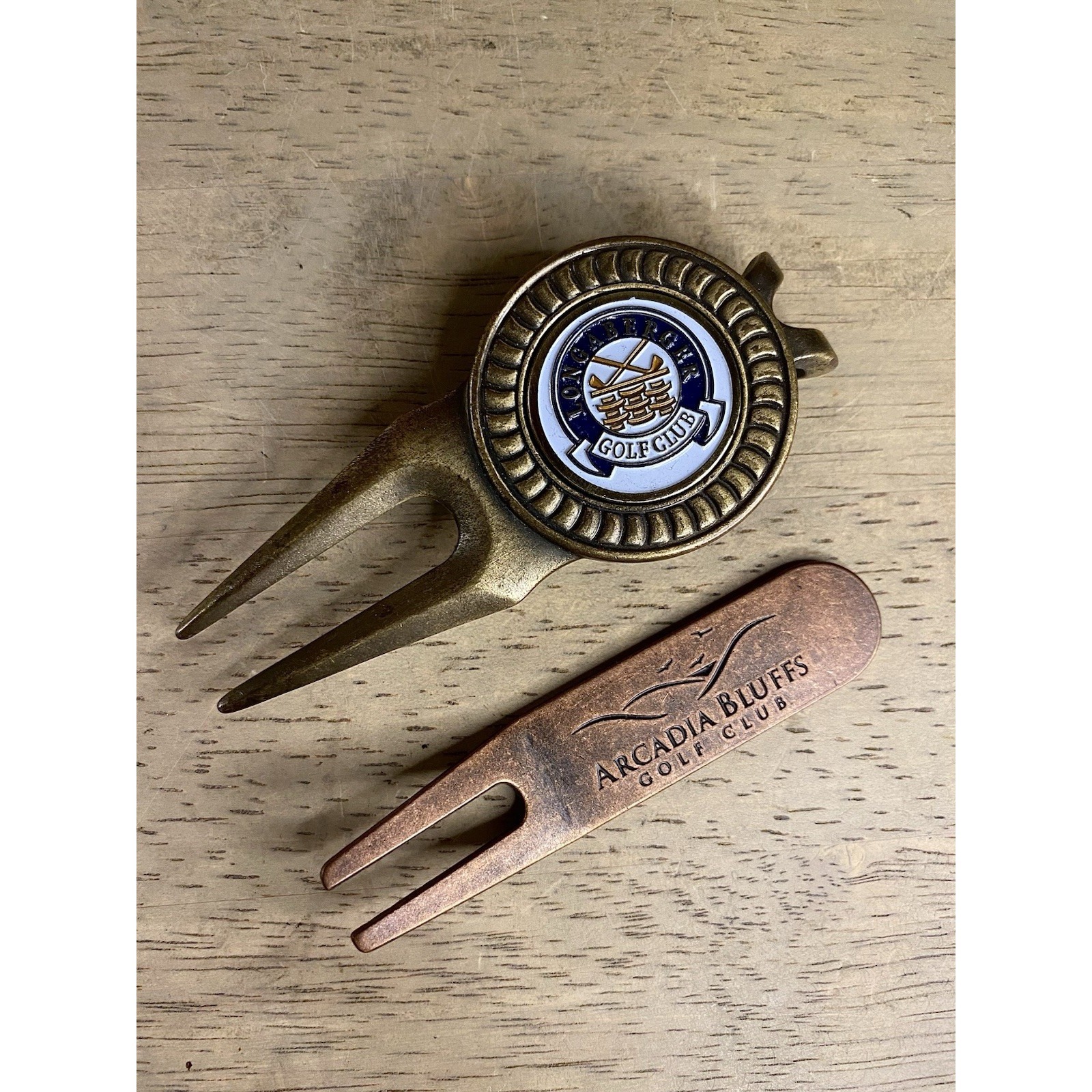 Longaberger Golf Club Brass Stem Golf Marker Divot Repair  Arcadia Bluffs